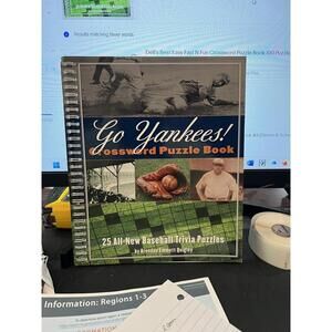 Go Yankees! Crossword Puzzle Book. 25 All-New Baseball Trivia Puzzles.
